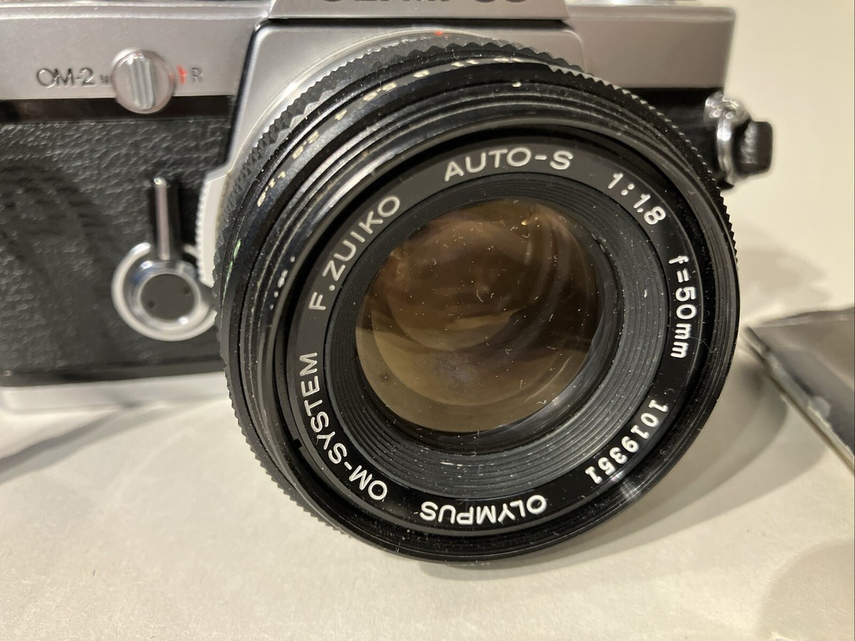 Olympus OM-2 35mm SLR Film Camera with Zuiko Auto-S 50mm f