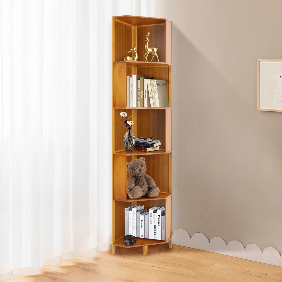 Corner Bookcase, A-Shaped Display Bookshelf, Multifunctional Storage Display - Image 2 of 4