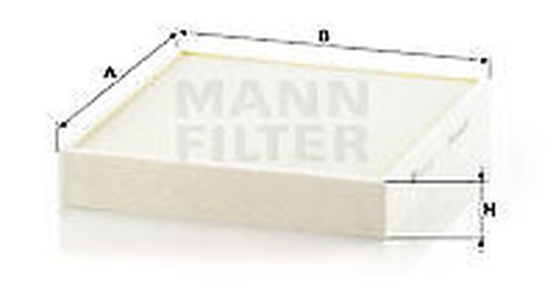 CU 26 010 Mann-Filter Filter, Luft Cicjout FüR Audi, Mercedes-Benz, Seat, Skoda,-image