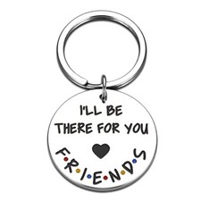 Best Friend Merchandise Keychain Gift for Women Men Friends I'll Be Silver