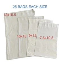 100 Mixed Size Variety Pack Poly Mailers Mailing Bags Shipping Bags Assorted lot