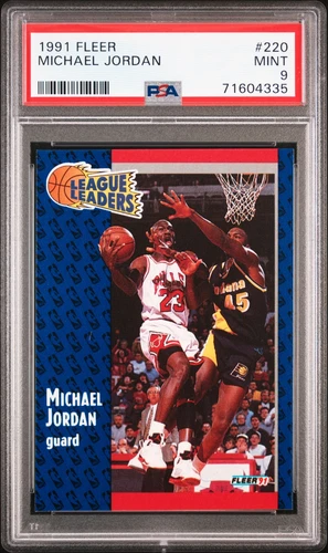 1991 FLEER #220 MICHAEL JORDAN PSA 9