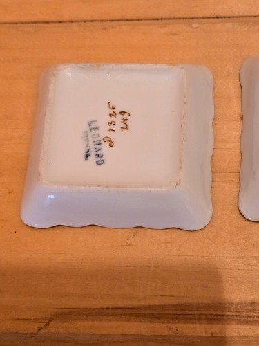 5 Leonard Butter Pats with Small Chips That Are Hard to See. Look at My Photos - Picture 8 of 12