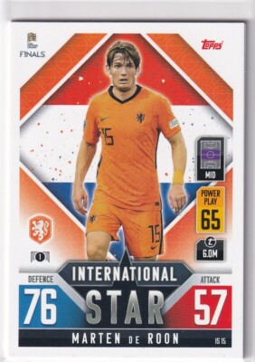 Topps Match Attax Road to Nations League 101 2022 No. IS 15 Marten De Roon