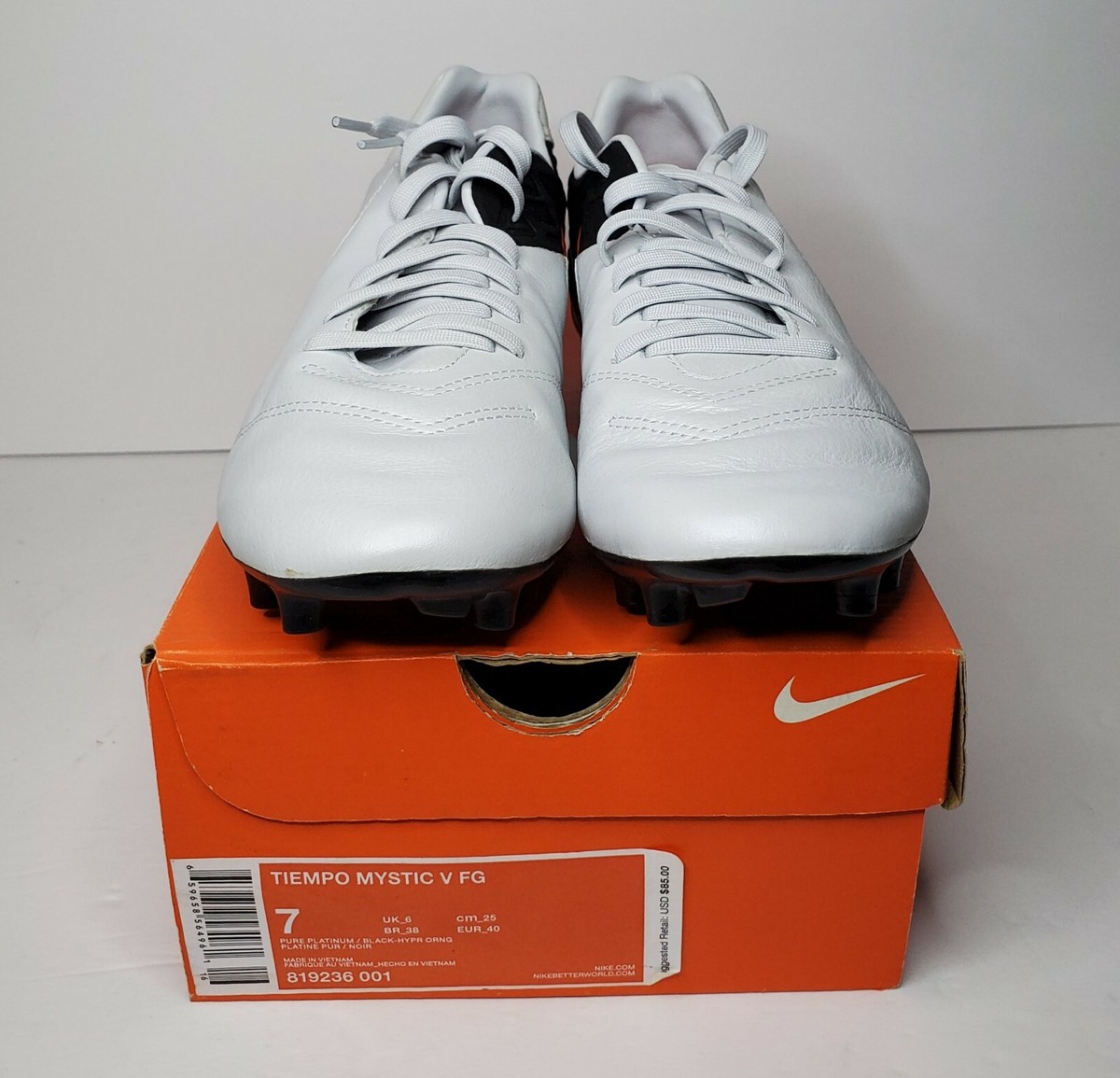 Nike Tiempo Mystic V FG Men's Size 7 Soccer Cleats Futbol Nike Tiempo Mystic V FG Men's Size 7 Soccer Cleats Futbol