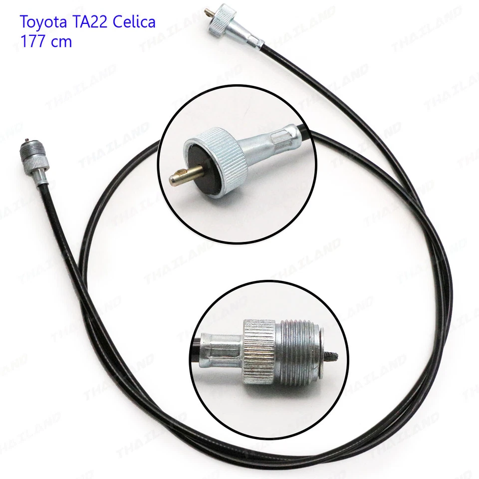 Fits Toyota Celica TA20 22 RA24 35 1970 74 Speedometer Cable Speedo Black - Imagem 2 de 4