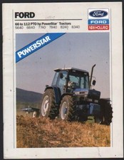 Brochure trattore PowerStar FORD 5640, 6640, 7740, 7840, 8240, 8340, 66 a 112 CV
