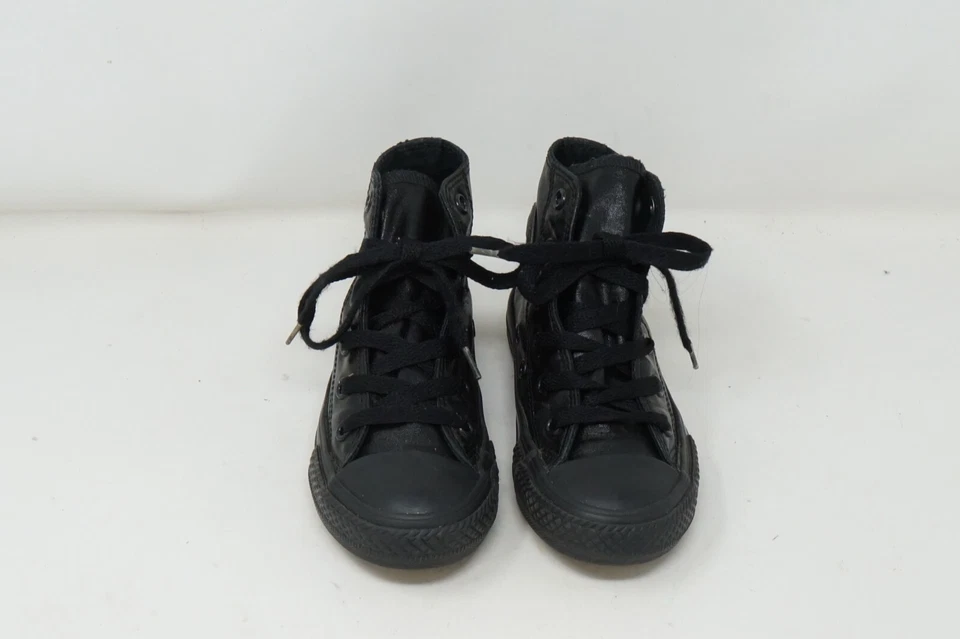 Youth Converse All Star Black Hi Top Textile Sneaker Size 11 - Изображение 4 из 4