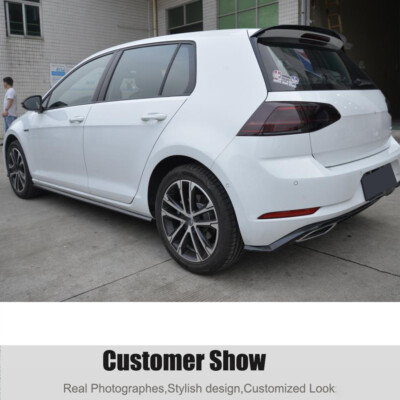 For VW Golf 7 7.5 MK 7 MK7.5 R & R-line 2017-18 Carbon Fiber Side