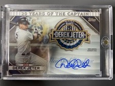 2020 Topps Derek Jeter Patch Auto 2/2, New York Yankees, 20 Years of the Captain