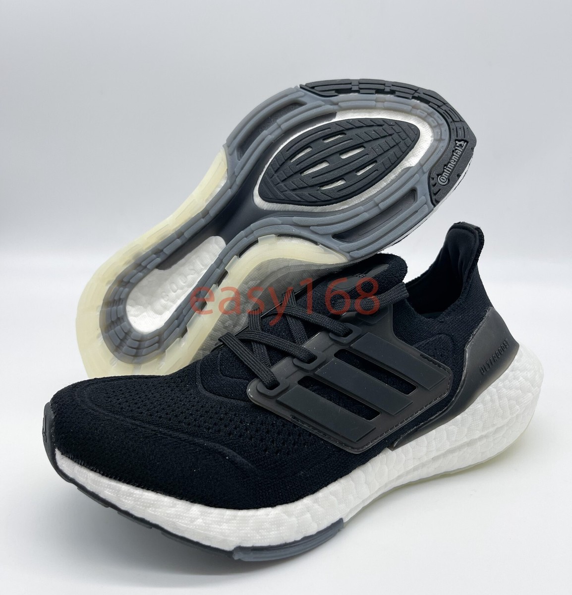 NEW Adidas Ultraboost 21 Sz Black Men's Running Shoes FY0378