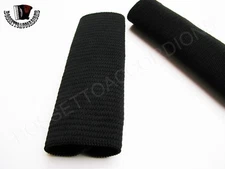Accordion Shoulder Strap Buckle Protectors Elastic Black (Set of 2)