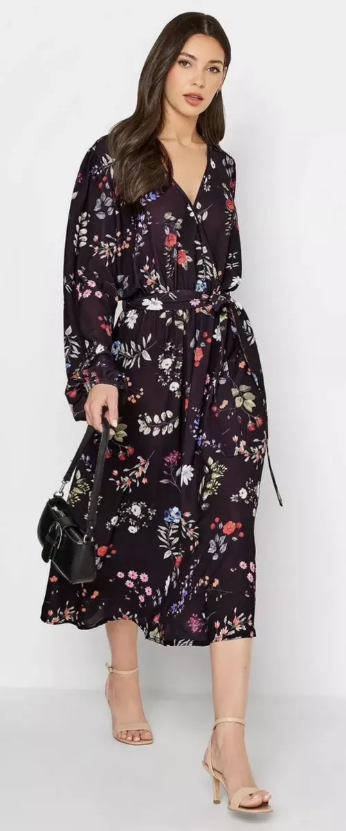 Midi wrap dress size hot sale 18