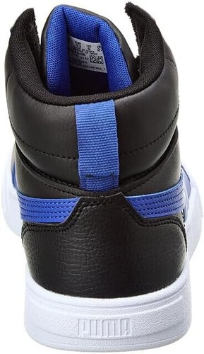 PUMA CAVEN MID TENIS LEATHER TRAINERS SNEAKERS MEN SHOES BLACK/BLUE SIZE 11 NEW - 第 6/7 張圖片