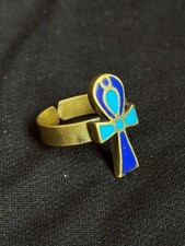 Ankh Ring, Key Of life Adjustable Ring ,Egyptian Revival Jewelry - Made In Egypt
