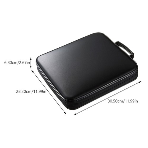 2pcs Handheld CD Case 160 Slots DVD Holder Portable Media Case For Car Home - Afbeelding 12 van 12