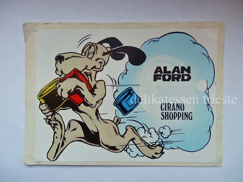 ALAN FORD Cirano shopping COMIC sheet STICKER STICKER vintage