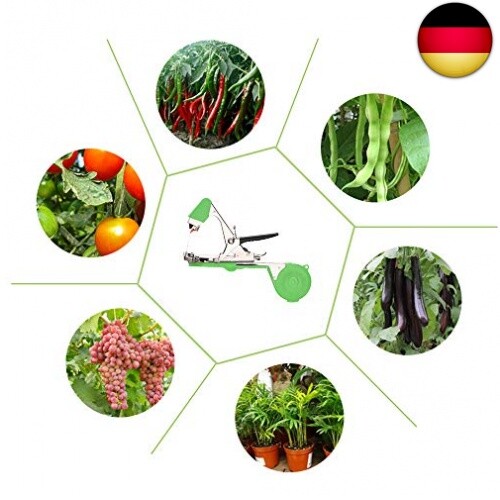 SWANSOFT Pflanzenbindemaschine SW-8107 – 45 Mm Bindezange Mit Band Und Klammern Für Tomaten, Trauben, Gurken