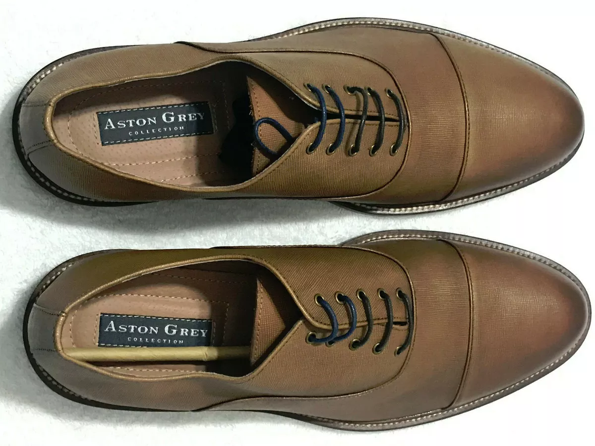 Aston grey bandino cap toe best sale oxford