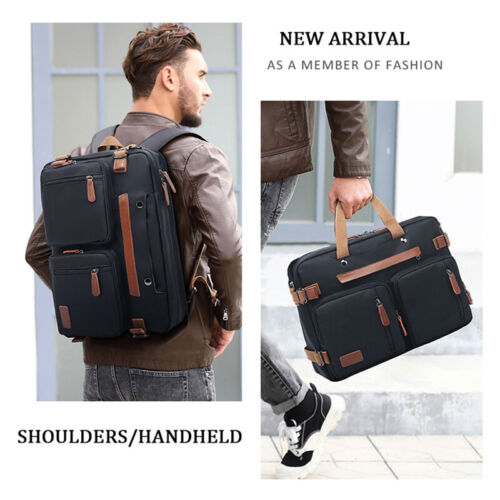 3 in 1 Laptop Backpack Men Laptop Backpack Travel College School Bag 17.3 inch - Picture 15 of 24