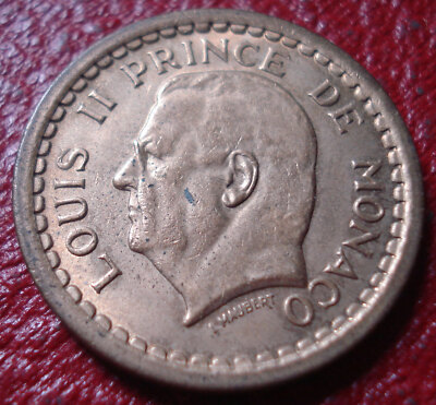 (1945) MONACO 2 FRANCS IN AU CONDITION