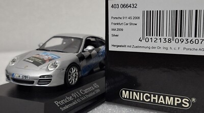 Porsche 911 997 Carrera 4S 2008 Car Show IAA 2009 Silver 1:43