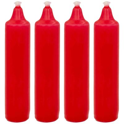 Adventskerzen EWA Kerzen Ø 23 mm Weihnachten Deko rot weiß gelb natur 4 Stück