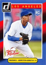 Erisbel Arruebarrena 2014 Donruss the Rookies Baseball card #80 LA Dodgers