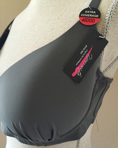 NEW Youmita Gray Underwire Extra Coverage Bra 40DDD - Picture 3 of 5