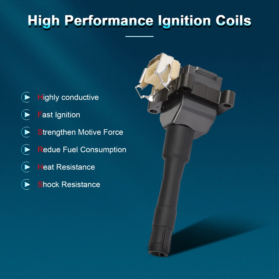 Paquete de 8 bobinas de encendido para BMW 318i 318is 1991 1992 1993 1,8 L L4 Foto 3 de 4