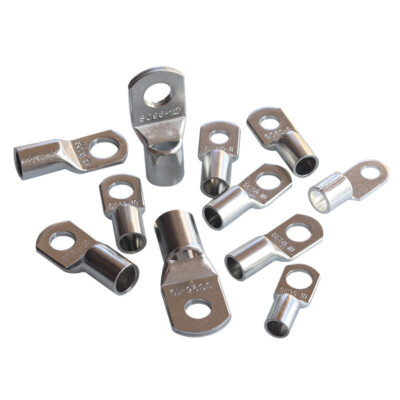 20PCS Copper Tube Terminals 8AWG-4/0AWG Battery Cable Lugs Cable Wire Ends Lugs