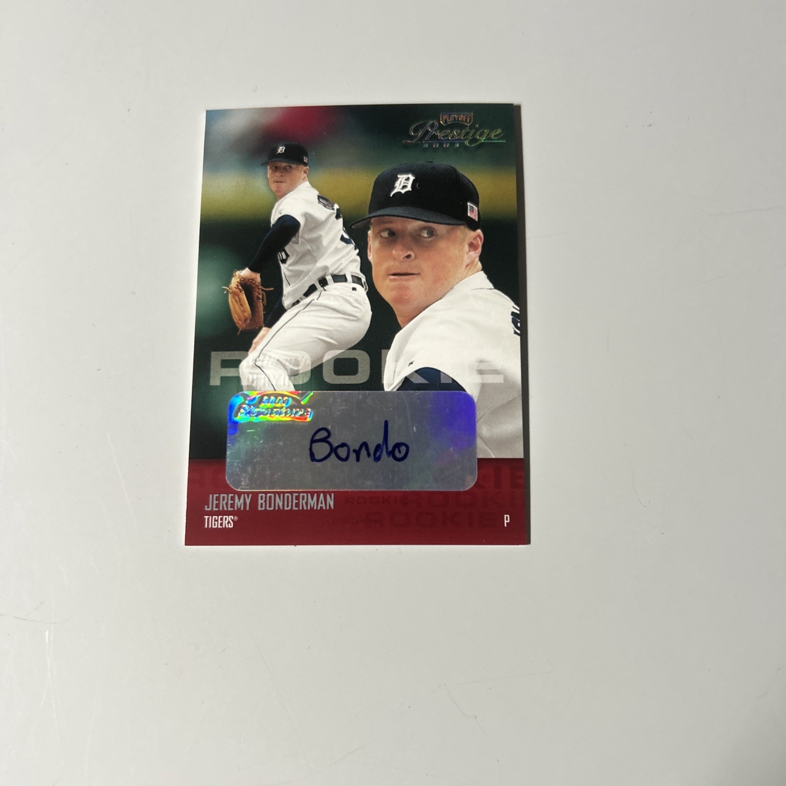 2003 Playoff Prestige - Rookie/Traded Autographs Jeremy Bonderman #201 /100 (AU)