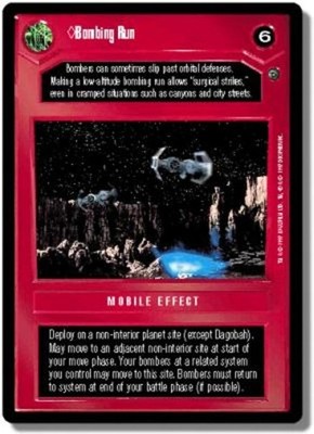 Bombing Run Star Wars CCG Decipher Dagobah Limited
