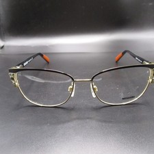 Missoni MI336V01 Women's Gold Black Cat Eye Eyeglass Frames 53-16-140 Italy