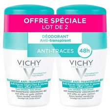 VICHY Intensive Roll On Deodorant Anti-Perspirant 48h - 2x50ml