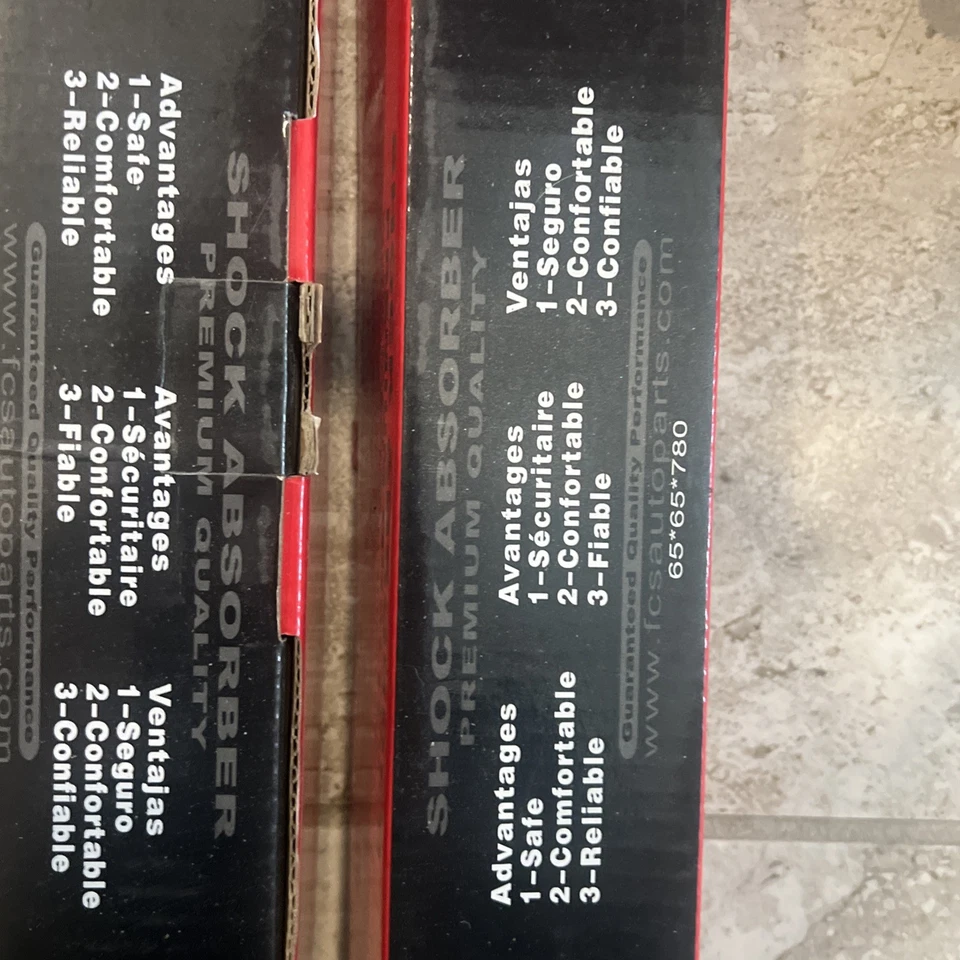 Juego de 2 amortiguadores de suspensión trasera 341539 FCS para Toyota Sienna 2004-2020 Foto 3 de 4