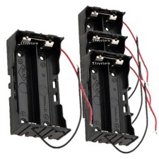 18650 Battery Case Holder, 4 Pcs 2 Slots x 3.7V DIY Battery Storage Box, in P...