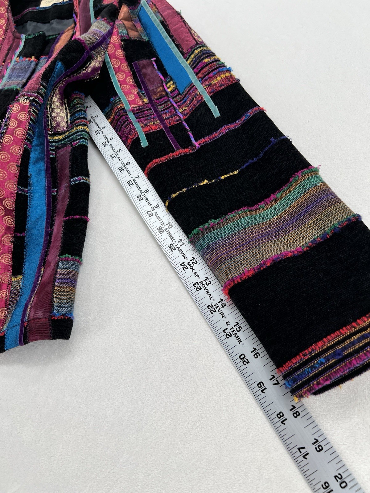 Choices Petite Patchwork Jacket PM Boho Textured … - image 6