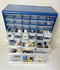 Lot 50 Various Brands Radio Ham Radio Vacuum Tubes NOS and Used W/ Storage Box