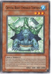 Crystal Beast Emerald Tortoise - DP07-EN003 - Common - Unlimited Edition
