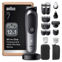 Braun Series 7 All-in-One Grooming Kit for Men, 12-in-1 MultiGroom Beard Trimmer