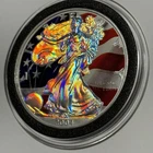 2004 ASE Double Hologram American Eagle Coin 1 Troy Oz .999 Fine Silver Round