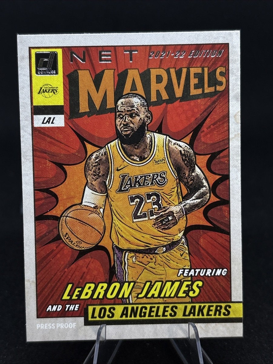 2021-22 Donruss #2 LeBron James Net Marvels Press Proof Los 