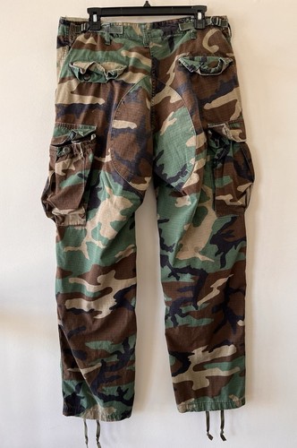 Ejército/Ejército de Estados Unidos - Pantalón de combate - Camuflaje Bosque - Mediano/Regular - Dañado - Imagen 5 de 11