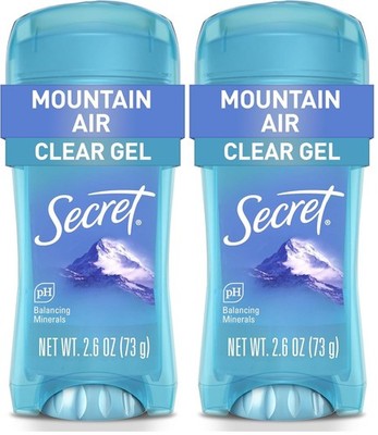 Secret Fresh Gel Antiperspirant Deodorant for Women,Mountain Air,2.6oz (2 pack)