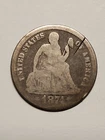 1874 Seated Liberty DimeGood Cond~Scratch Obv/Rev~FAST FREE SHIPPING