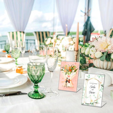 12 Pcs Acrylic Picture Frame, 2.5x3.5 Inch Acrylic Photo Frame, Slant Back Ac...