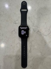 apple watch series 7 45mm aluminum midnight w/sport band GPS 85 battery health