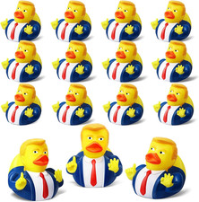 12 Pcs President Rubber Ducks, Funny Duckies, President Memorial and Patriotic T