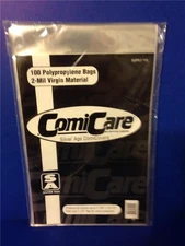 SILVER AGE POLYPROPYLENE COMIC BAGS (100 COUNT) COMICARE